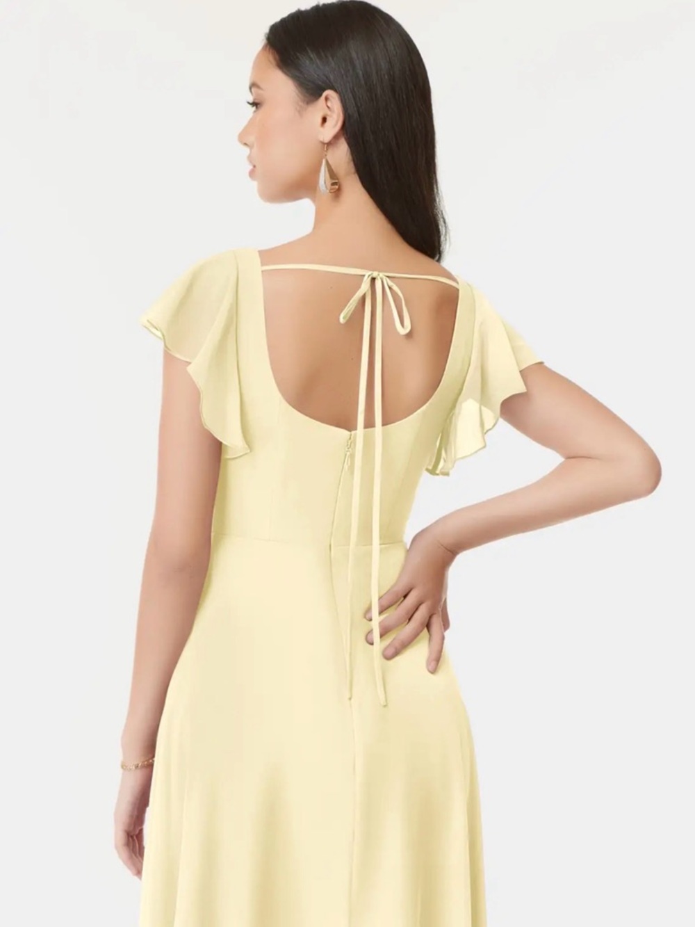 Azazie Bondi Dress in Lemon Sorbet - Picture 2 of 5